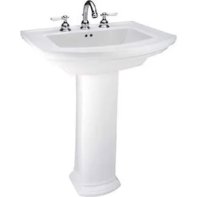 Mansfield Plumbing 329 WH Mansfied Barrett Vitreous China Sink Pedestal Only, White