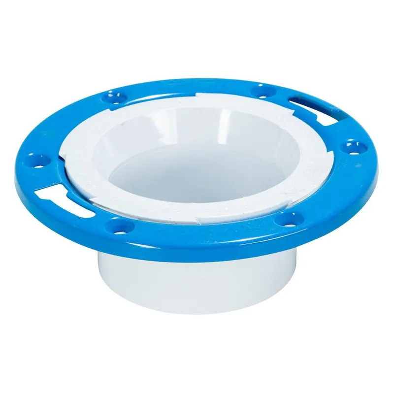 Water-Tite 86166 Flush Tite 4 x 2-1/4 in. PVC Adjustable Flush Closet Flange Less Knockout