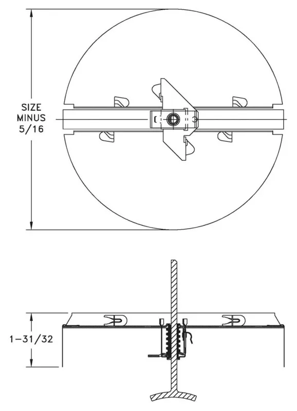 AirMate 800DO_10-BR 10 Brown Enameled 0.025 Steel Round Snap-In Butterfly Damper