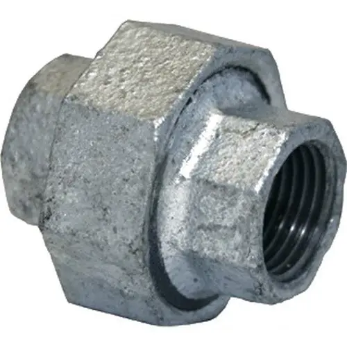 Mueller Industries IGUL 1-1/2 Inch Galvanized Malleable Iron Union FIP x FIP