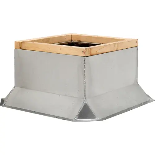 Fantech 5ACC20FT Fixed Non-Ventilated Curb 20-1/2 Square x 12H