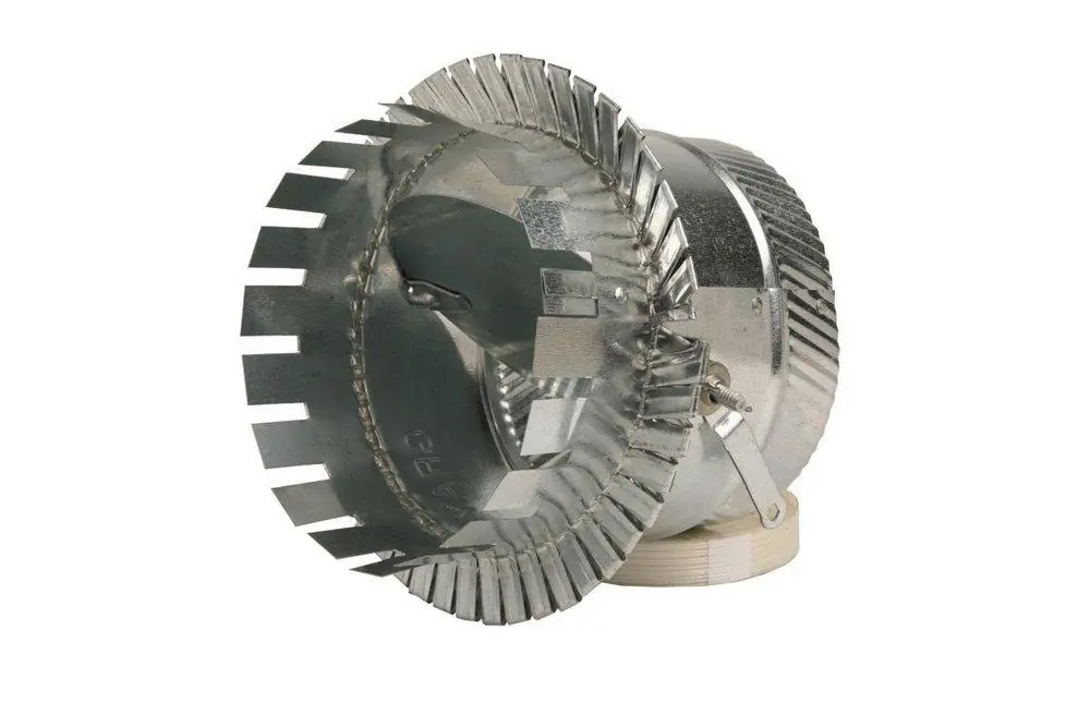 Gray Metal South 6-405D 6 In. 26 Ga Duct Board Fiberglass Tab Collar with Damper