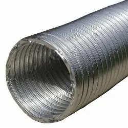 Gray Metal South 3-801 Flexible Aluminum Duct Pipe, 3 inch x 8 inch