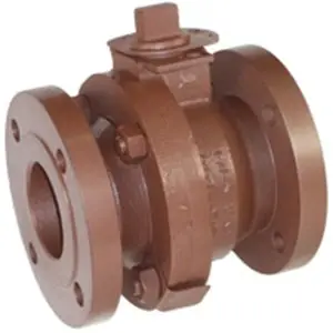 Balon 4R-F-12-FF F-Series Class 125 Ductile Iron Flat Face Floating Ball Valve