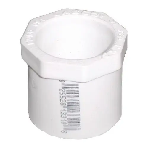 Charlotte Pipe and Foundry 437-585 8 inch x 6 inch SCH 40 PVC Flush Bushing
