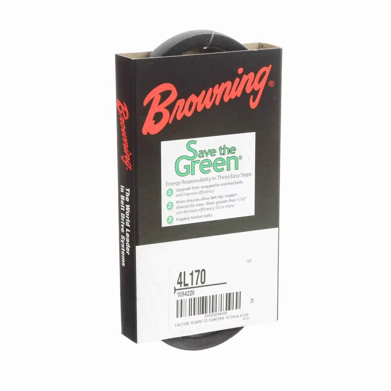 Browning 1094226 4L170 FHP Belt 17 Inches Standard V-Belt