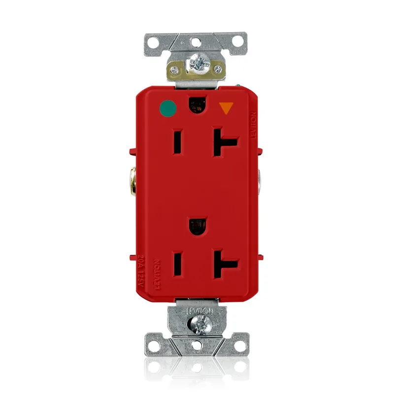 Leviton D8300-IGT Decora Plus Isolated Ground Duplex Receptacle Outlet 20 Amp 125 Volt