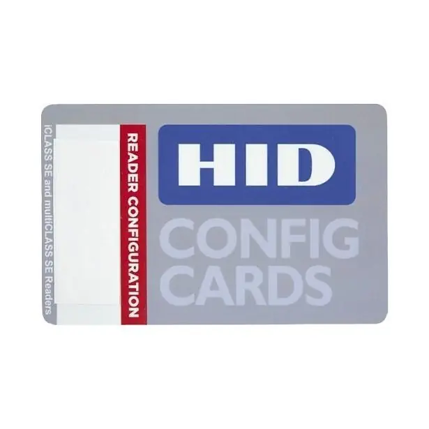 HID Global CC2000-00-07-000014 iCLASS Reader Programming Card Configuration: CCI, HTOG, RPK40 BEEP/LED=00 MIFARE=02