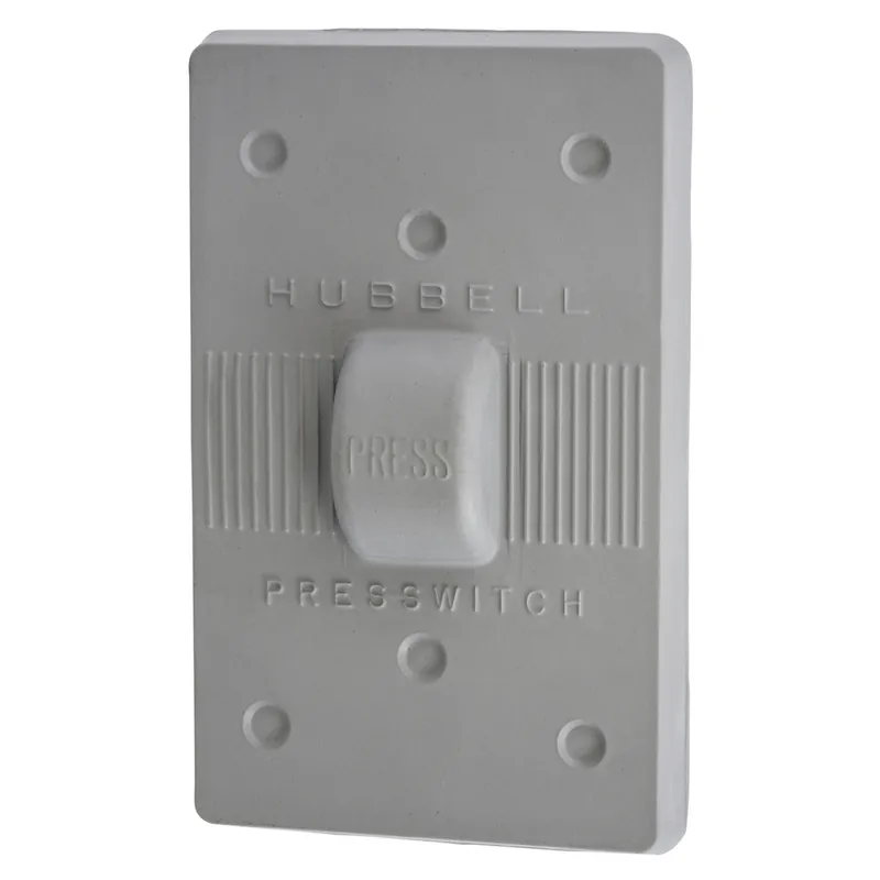 Hubbell HBL1750 Gray Neoprene Weatherproof Plate