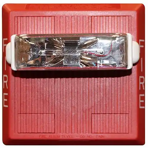 Eaton HS4-24MCW-FR Horn Strobe Xenon Wall 24VDC Clear Lens
