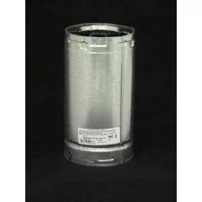 Metal-Fab 4D48 Straight Length Direct Vent Pipe 4 inches by 48 inches