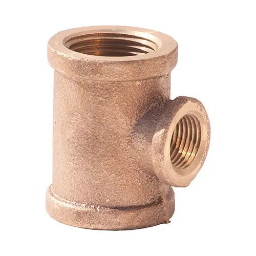 Merit Brass XNL106-080408 Reducing Tee 1/2 x 1/4 x 1/2 in