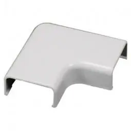 TRUE VALUE C56 Wiremold Cordmate II White Flat Elbow Cord Cover