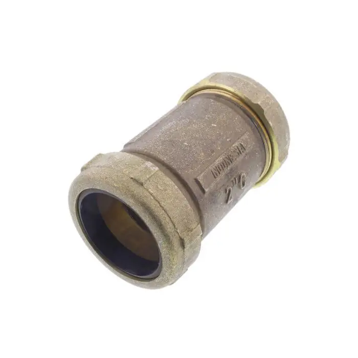 Matco V 450L08CLF 2 Inch CxC Brass Compression Coupling Lead Free