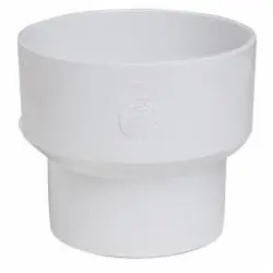 SPS Approved Vendor P654 4 Inch x 3 Inch PVC Concentric Reducer Coupling Sewer Hub x Sewer Hub