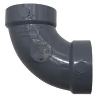 Spears P300-020C 2 CPVC LABWASTE 1/4 BEND HUBXHUB
