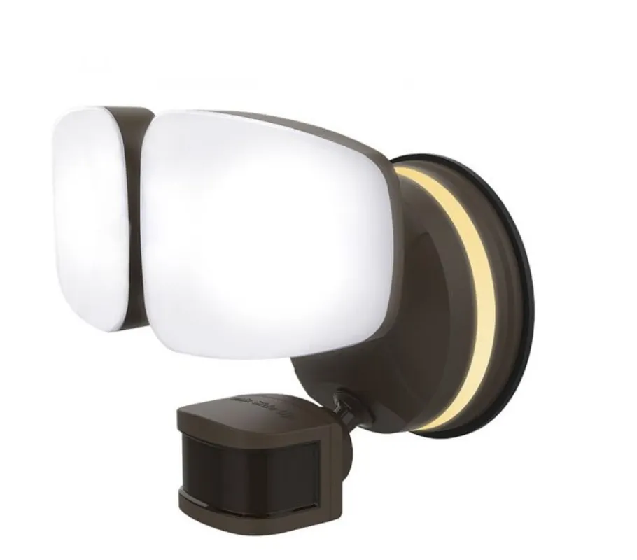 Jasco 58243-S1 2-Head Wi-Fi Security Light LED Lamp