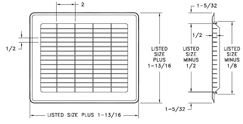 AirMate 325_24X12-BR 24 x 12 Floor Return Air Grille