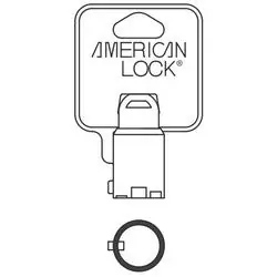 American Lock Company AKTBOXAPKGHTKB7 Padlock Cylinder Key Blank 7-Pin for Tubular Cylinder