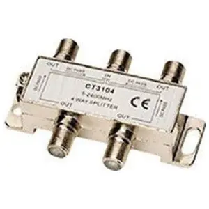 Allen Tel CT3104 4-Way Coax Splitter 2.4 GHz