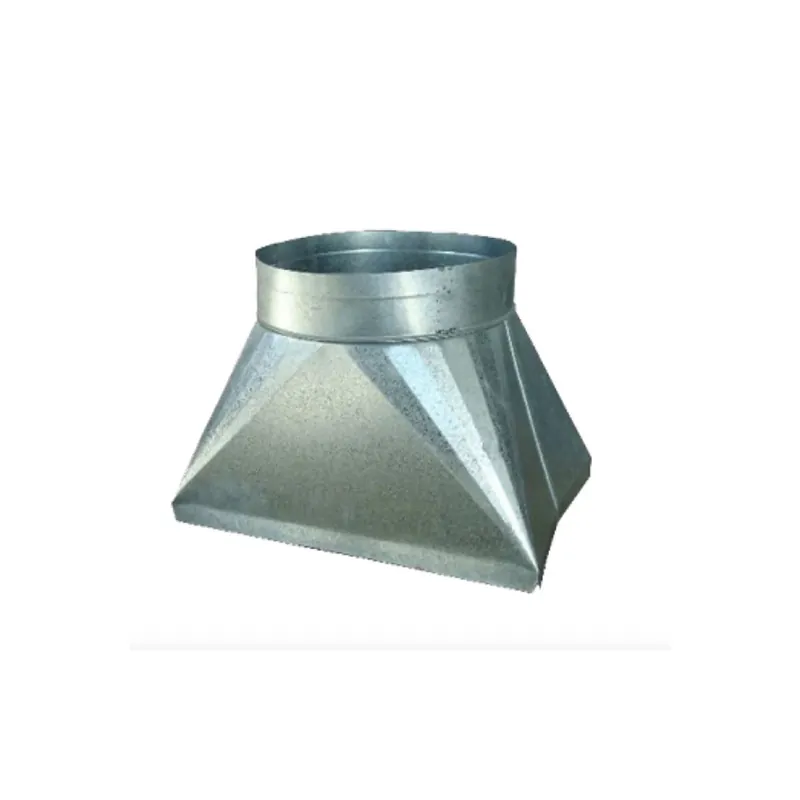 The Metal Shop 001128F Square to Round Flat Plenum Tap 15.75 inches x 11 inches - TMS001128F