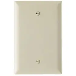 Pass & Seymour TPJ13LA 1 Gang Jumbo Decorator Blank Wall Plate Light Almond
