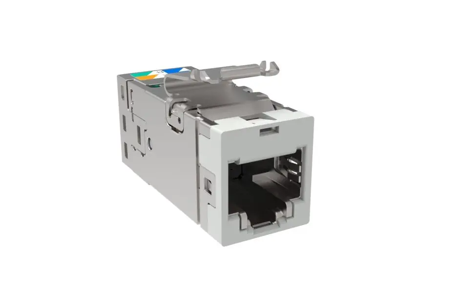 COMMSCOPE 760238140 Copper Jack, Cat 6, Commercial, UNIPRISE SLX MODULAR RJ45 JACK, CAT 6 SHIELDED W/OUT DUST CVR, GRAY 760238140