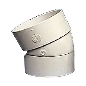 Napco P1714 P-Series PVC Solvent Weld SDR35 Sewer 1/16 Street Bend