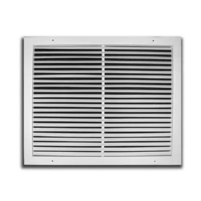 TRUaire 27012X08 270 12 inch x 8 inch White Steel Fixed Bar Return Air Grille