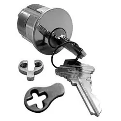 Kaba Ilco Corp 7185SC1-03-KA2 Mortise Cylinder Lock 5-Pin Schlage C Keyway 2 Keyed Alike Standard Cam 1.36 Diameter x 1-1/8 Length IDA3515XXXX