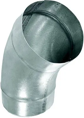 Cody Company 1176 6 45 Degree Spiral Pipe Elbow G-90 Galvanized