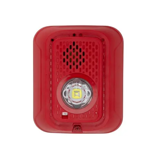 System Sensor P2RLED-P L-Series Indoor 2-Wire LED Horn Strobe Wall-Mount Red
