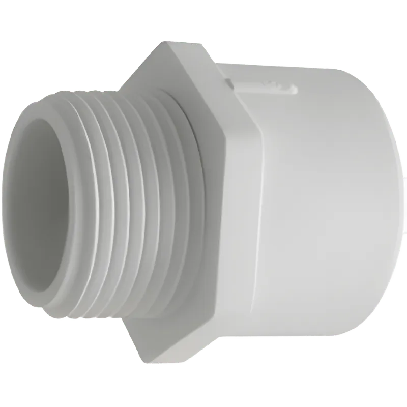 Charlotte Pipe and Foundry PVMAQ 3 inch SCH 40 PVC Male Adapter, Socket x MIP