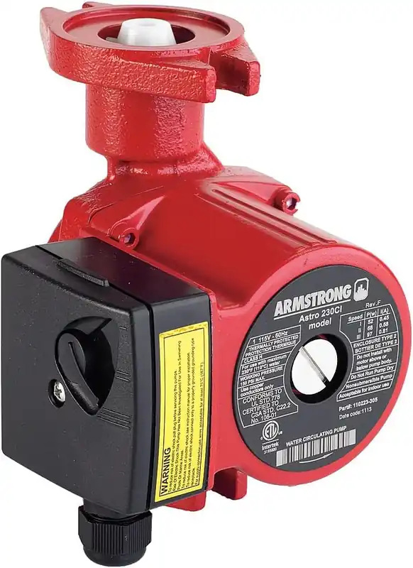 Armstrong Pumps 110223-305 Astro 230Ci 1/25 Hp Circulator Pump Cast Iron Red 115 Volts