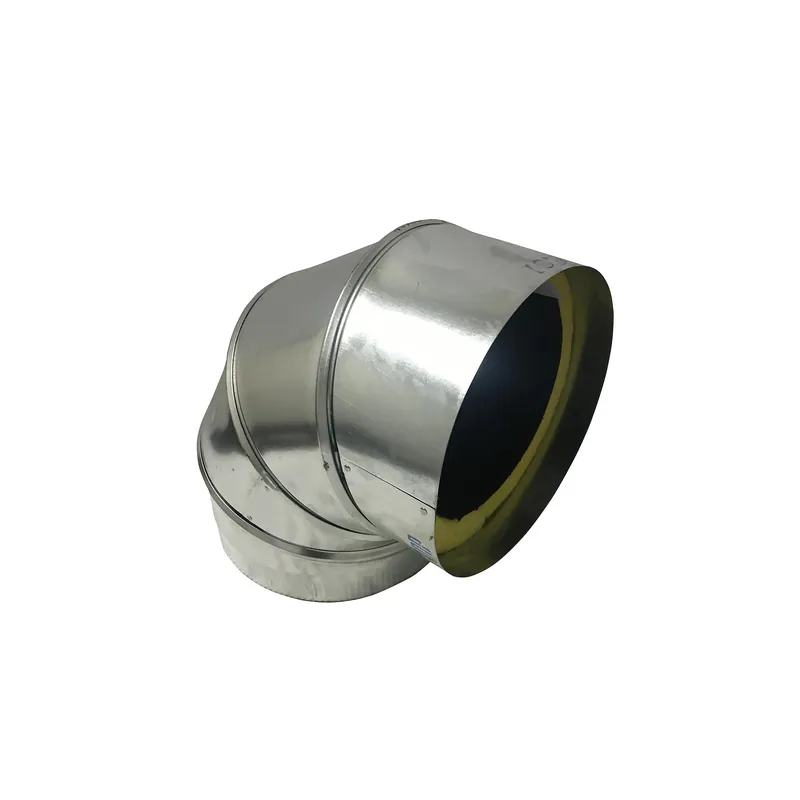 Air Duct Products 5222.08-26P 8 inches x 6 inches C-Lined 90 Degree Elbow, 26 Gauge
