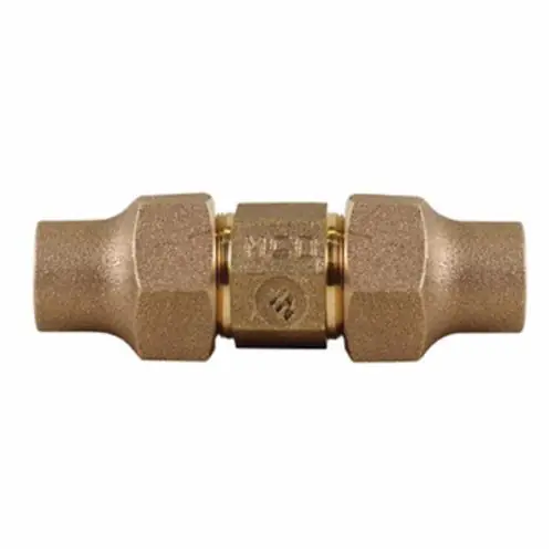A.Y. McDonald 7475811H 1 inch x 1 inch Flare x Flare Brass Straight Coupling