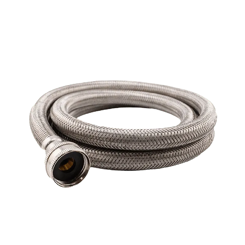 Approved Vendor M1W60 3/4 inch x 3/4 inch x 60 inch Stainless Steel Washing Machine Hose Connector, Female Hose Thread x Female Hose Thread