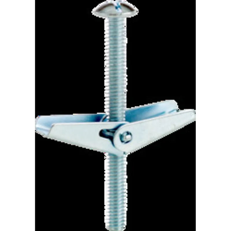 CULLY 58565J 1/4-20 x 4 Toggle Bolts and Wings, Mushroom Head, Phillips/Slotted, Zinc Plated, Jar