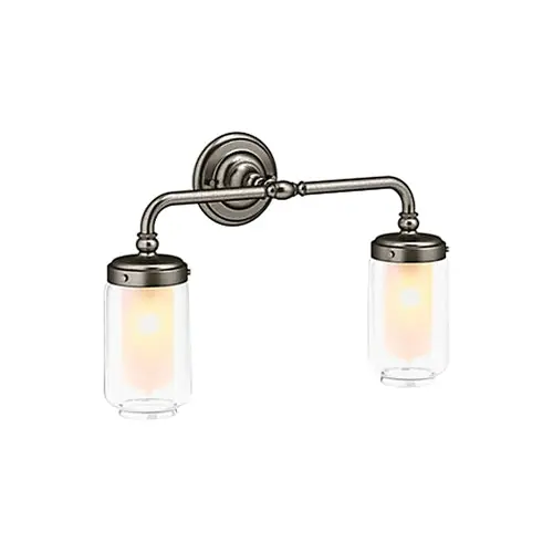 Kohler K-72582-VNT Artifacts 100W Brass 2-Light Sconce