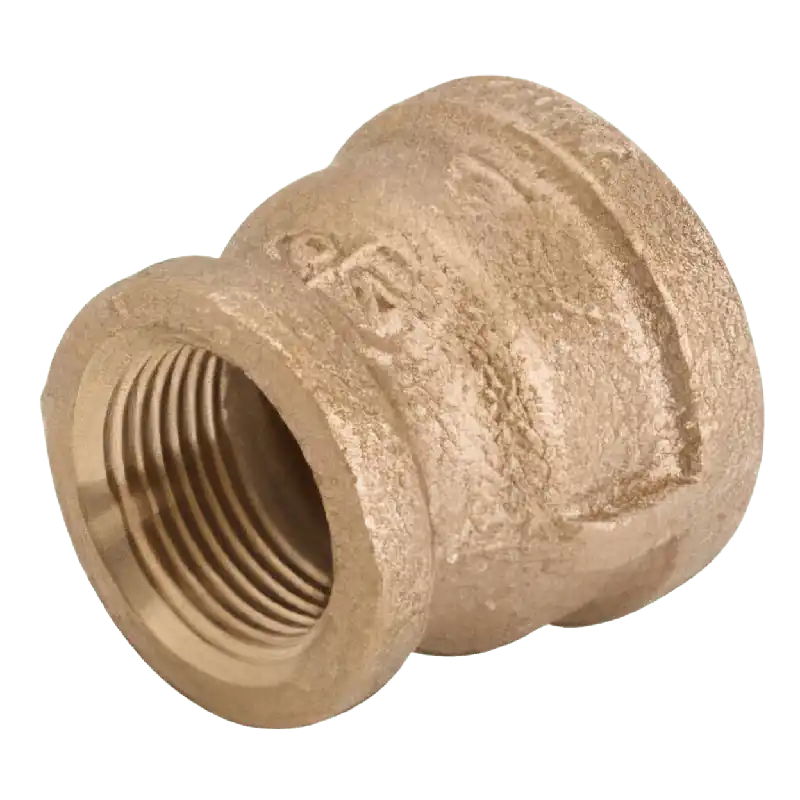 Midland Industries BRRHFLF 1 Inch x 3/4 Inch Lead-Free Brass Bell Reducer, FIP x FIP