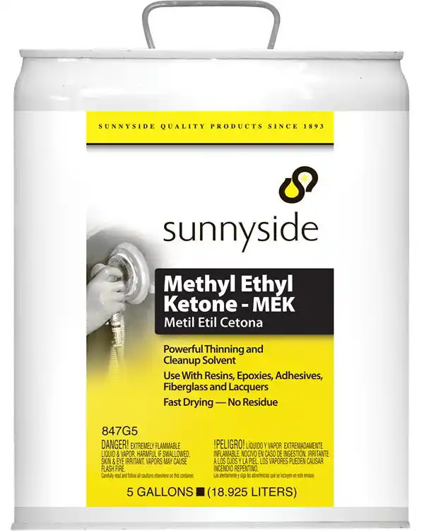 Sunnyside 847G5 Transparent Methyl Ethyl Ketone Thinner 5 Gal. Replacement MPN