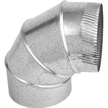 Gray Metal South 5-26-302 5 in. 26 ga 90 Degree Duct Elbow G526302