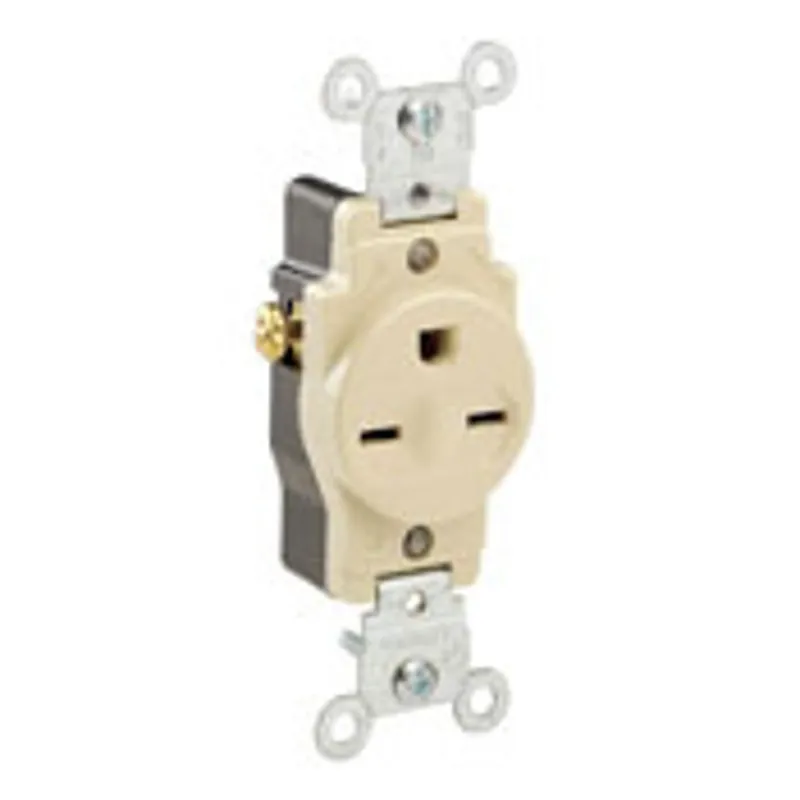 Leviton 5029-I Straight Blade Receptacle 15 Amp 250 Volt NEMA 6-15R