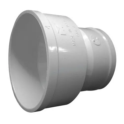SPS Approved Vendor SDRUS 6 inch x 4 inch PVC Sewer Increaser Reducer Hub x Hub