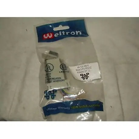 Weltron 44-100-9M-8 Network Cable Connector, Mod Adapter RJ45/Db09M