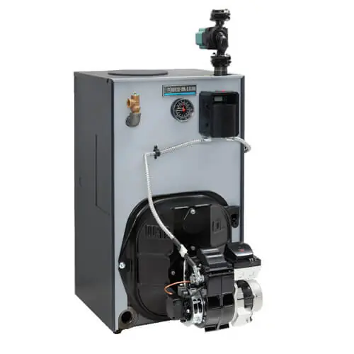 Weil McLain 386-701-013 WGO-3 - 98K BTU - 86.2% AFUE - Hot Water Oil Boiler with Taco 007 Circulator - Chimney Vent - Burner Sold Separately