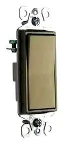Pass & Seymour TM870ABCC10 Decorator Switch 15A 120/277V SP DECOR SWITCH