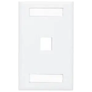 Allen Tel AT70-1-15 Versatap Faceplate with I.D. Windows 1-Port White