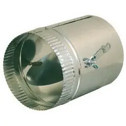 Gray Metal South 5-325 5 Inch Round Damper Section