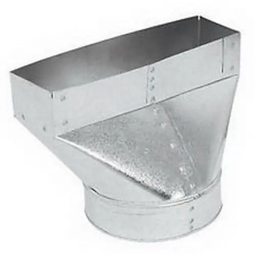 Gray Metal South 241-6127 12 inch x 6 inch x 7 inch Straight Back Register Boot